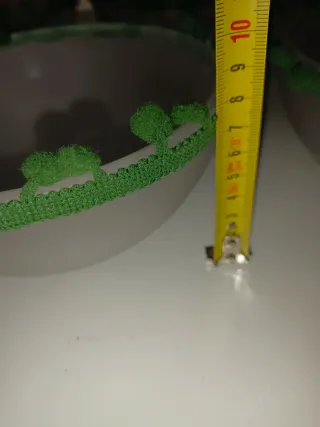 Tulipas de cristal con detalle verde