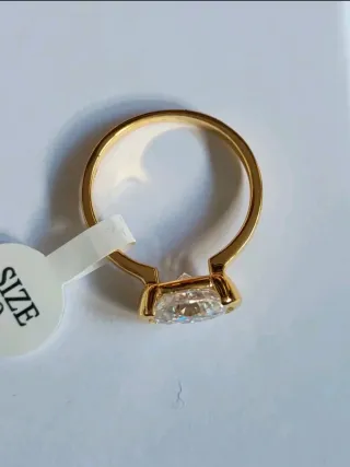 Anillo de Plata 925 Chapado en Oro