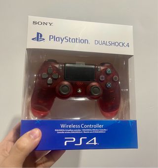 Mando PS4 DualShock 4 Rojo Transparente