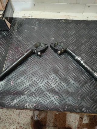 Semi manillares moto carretera negros