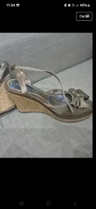 Sandalias cuña Señorita talla 40