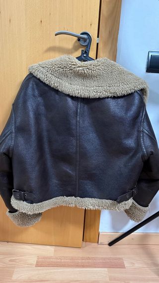 Chaqueta Zara Piel y Borrego talla S
