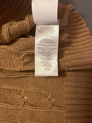 Maglione Polo Ralph Lauren Beige Taglia XL