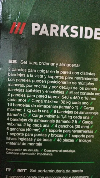 Set Ordenación PARKSIDE 43 Piezas