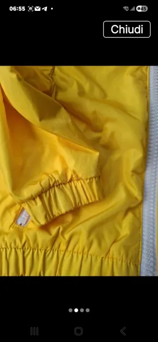 Giubbotto neonato 6 mesi giallo