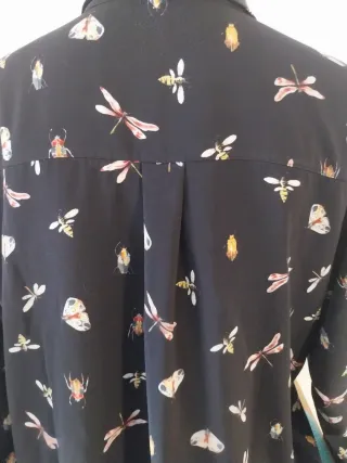 Camicia H&M fantasia insetti TG 46