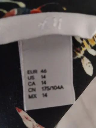 Camicia H&M fantasia insetti TG 46