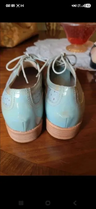 Scarpe donna inglesine jeans strass Made Italy