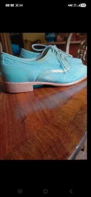 Scarpe donna inglesine jeans strass Made Italy