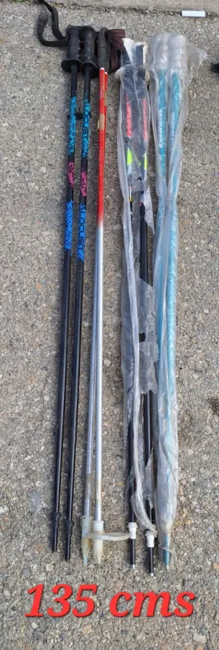 Palos de esquí NUEVOS sin rosetas, Primeras marcas