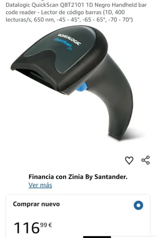 Lector de Barras Datalogic QuickScan QBT2101