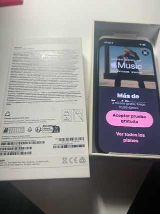 iPhone 15 256GB Negro Nuevo