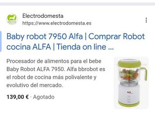 ALFA BB Robot Cocina 7950 Bbrobot,Esteriliza, Plás