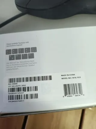 Teclado Ergonómico Microsoft y ratón Alemán