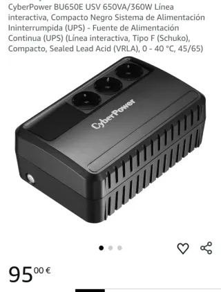 CyberPower BU650E SAI 650VA/360W