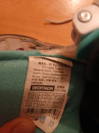 Patines infantiles Oxelo T32/35 (con bolsa)