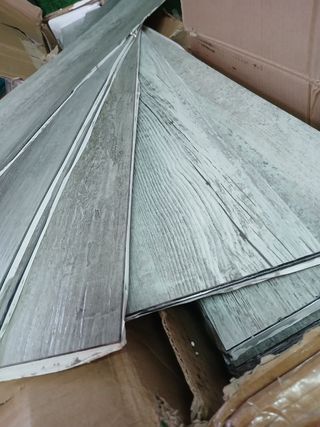 Suelo PVC gris - Laminas autoadhesivas