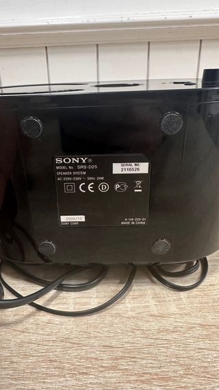 Altavoces Sony SRS-D25 2.1 Subwoofer+2 altavoces