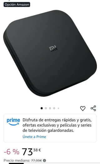 Xiaomi MI TV Box S - Reproductor Streaming en 4K