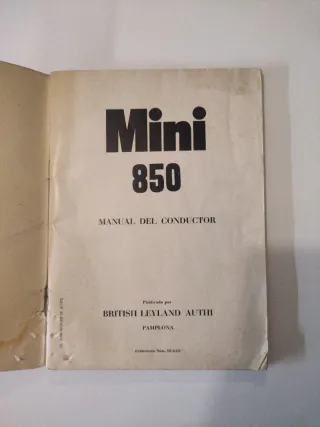 Manual del conductor Mini 850.