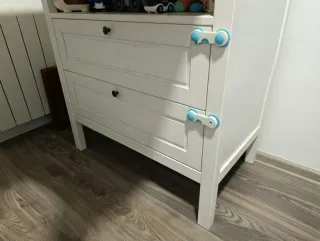 Mueble cambiador bebé blanco