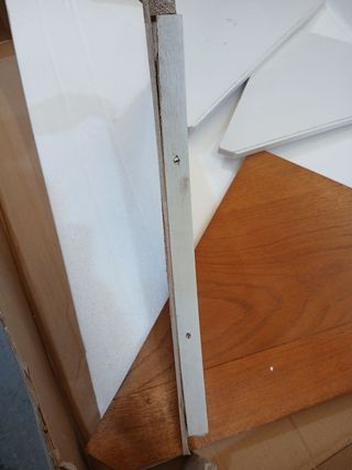 Armadio angolare in legno massello vidaXL