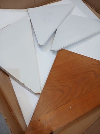 Armadio angolare in legno massello vidaXL