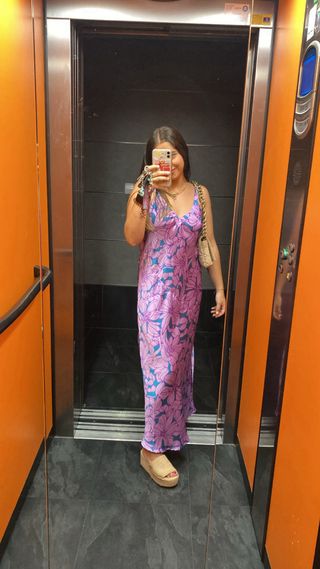 Bolso Zara acolchado cadena dorado