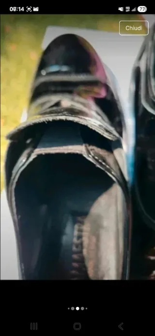 Scarpe Via Maestra donna vernice nere made italy