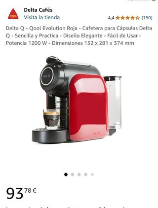 Cafetera Delta Q Qool Evolution Roja
