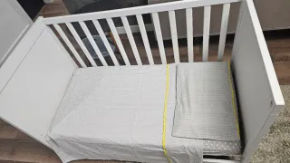 Cuna blanca 60x120 con colecho