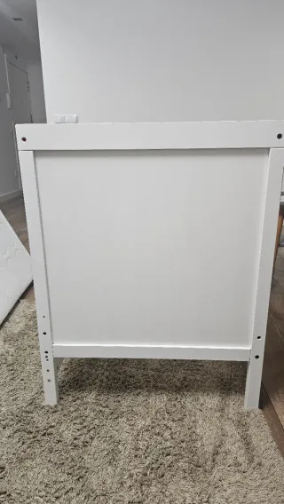 Cuna blanca 60x120 con colecho