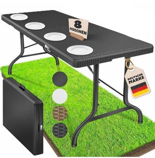 KESSER® Mesa Buffet Plegable de plástico 180x75x74