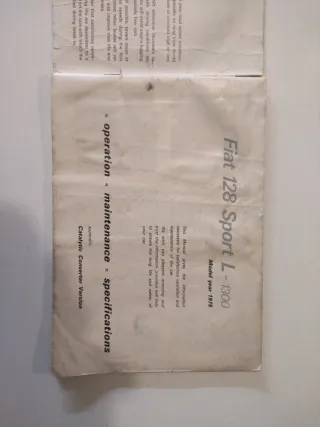 Fiat 128 Manual del usuario