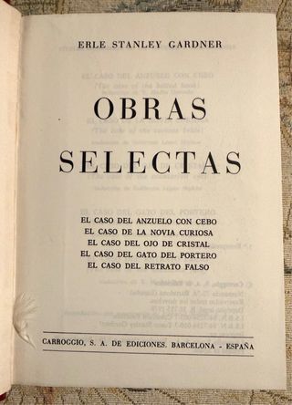 Erle Stanley Gardner. Novelas y obras escogidas