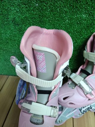 Krafwin Supreme Style - Patines Ajustables para niña, Color Amarillo