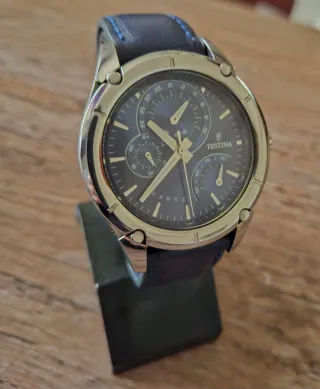 Reloj Festina Cronógrafo Azul y Plateado