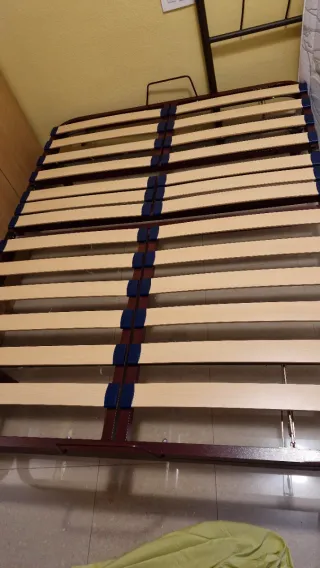 Cama articulada manual con colchón