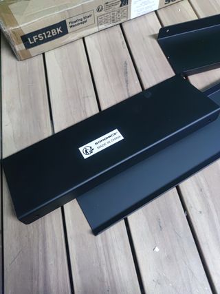 SONGMICS Scaffali a Parete Metallici Neri