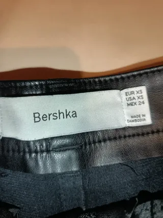 Pantalón de cuero Breska negro