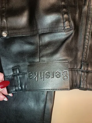 Pantalón de cuero Breska negro