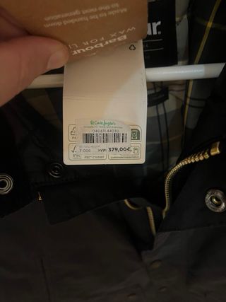 Chaqueta Barbour Negra Talla L