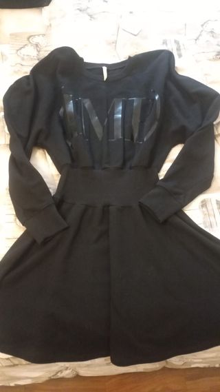 Vestito donna cotone nero taglia M