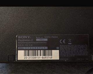 PlayStation 2 Sony PS2 Nera