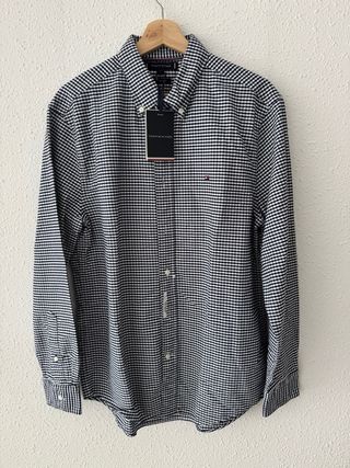 Camisa Tommy Hilfiger Cuadros Azul Talla L