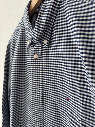 Camisa Tommy Hilfiger Cuadros Azul Talla L