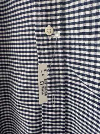 Camisa Tommy Hilfiger Cuadros Azul Talla L