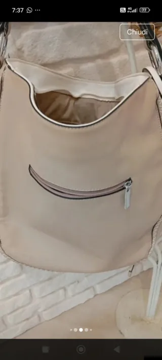 Borsa Hobo Beige Nuova