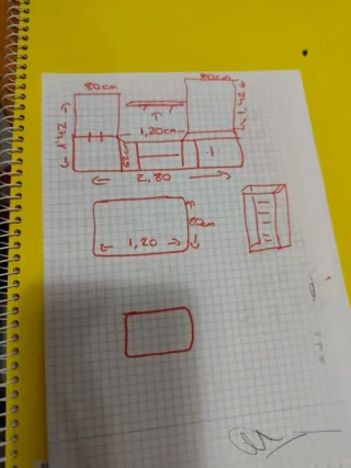 Muebles de salón de madera y cristal