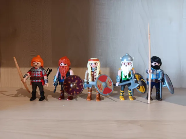 Playmobil Guerreros bárbaros.